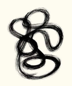 Vibration_04, 2023 (tinta sobre papel) de Marco Campedelli