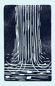 Cascada, 2014 (linóleo sobre papel) de Marco Campedelli