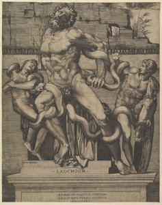 Speculum Romanae Magnificentiae: Laocoonte, siglo XVI de Marco Dente