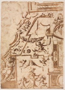 Grotesque with a Leaping Centaur (verso)
