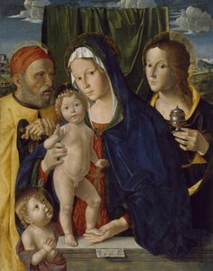 La Sagrada Familia con San Juan Bautista y Santa María, 1500-5