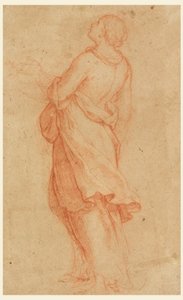 Dibujo, Una joven (Santa María Magdalena bajo la cruz), 1550-75