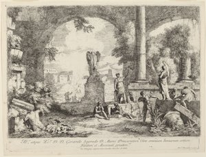 Paisaje con Ruinas Clásicas de Marco Ricci