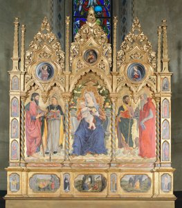 Retablo con Madonna con Niño y Santos, Bolonia de Marco Zoppo