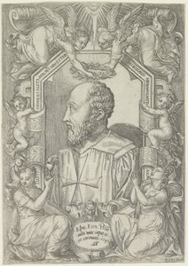 Retrato de Jean Parisot de La Valette, Gran Maestre de la Orden de Malta de Marco dell