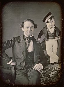 P.T. Barnum y el General Tom Thumb de Marcus Aurelius Root