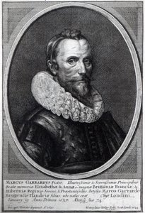 Autorretrato, grabado por Wenceslaus Hollar, 1644