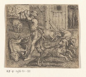 Fábula del granjero y sus perros de Marcus Gheeraerts (I)