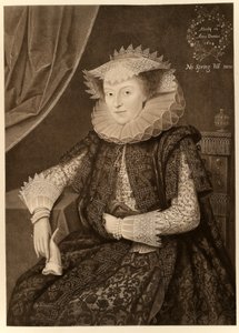 Mary Sidney, Condesa de Pembroke, de James I y VI, impreso por Manzi Joyant & Co. París, 1904 de Marcus Gheeraerts