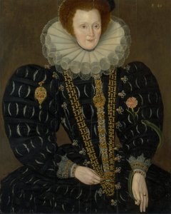 Una mujer llamada Lady Elizabeth Knightley de Marcus Gheeraerts the Younger