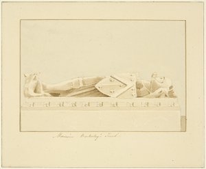 Efigie de Maurice, 7º conde de Berkeley, en la catedral de Bristol de Marcus H. Homes