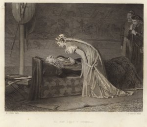El rey Lear y Cordelia de Marcus Stone