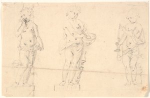 Estudio de tres putti