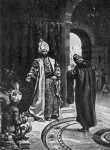 Joseph Nasi ante Selim (litografía) de Margaret (after) Dovaston