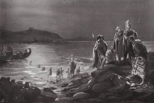 Regreso de los oligarcas a Samos (litografía) de Margaret (after) Dovaston