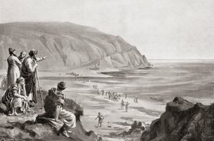 La llegada de los fenicios a las costas orientales del Mediterráneo, hacia 1500 a.C., de Hutchinson