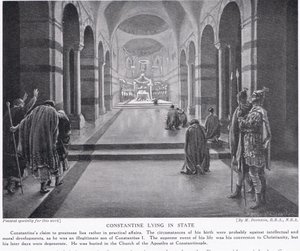 Constantino yaciendo en estado de Margaret Dovaston