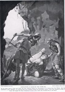 Contantine II asesinado por los daneses AD881 de Margaret Dovaston