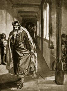 La furia de Juan al firmar la Carta Magna, ilustración de 