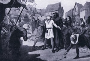 El paje Richards levanta sospechas en el mercado de Erdburg AD1192
