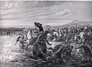 La batalla de Orchomenos, ilustración de "Hutchinson