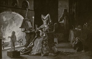 La duquesa de Gloucester practica la brujería, ilustración de 