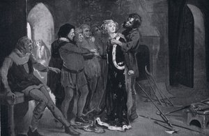 La bella doncella de Kent besada por insurgentes AD1381