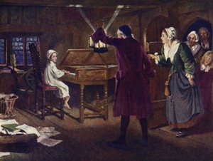El niño Handel de Margaret Isabel Dicksee