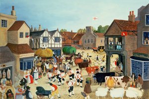 Mercado de ganado del Mayfair del siglo XVIII de Margaret Loxton