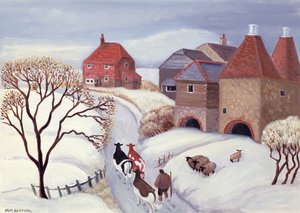 Llevar las vacas a casa en la nieve de Margaret Loxton