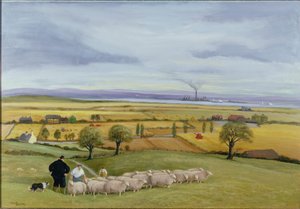 Ganadero de ovino, Isla de Sheppey de Margaret Loxton