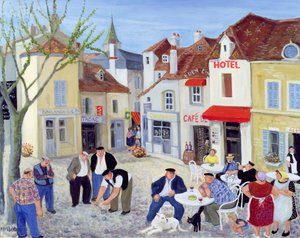 El juego, Borgoña (óleo sobre lienzo)