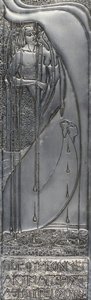 Placa de metal repujado, 1893 de Margaret Macdonald