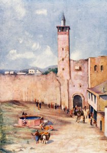 Bab Sherki, Damasco (litografía en color)