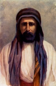 Mohammed Abdullah, jeque de Palmira (litografía en color)