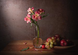 Bodega floral y frutal espectacular