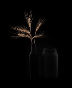 Naturaleza muerta con trigo dorado de Margareth Perfoncio