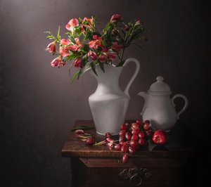 Flores y frutas de Moody