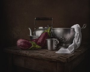 Naturaleza muerta de Moody Kitchen de Margareth Perfoncio