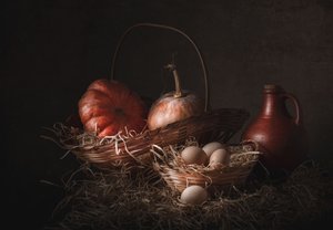 Cosecha otoñal rústica