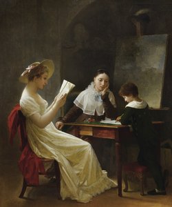Un joven dibujante, ca 1820 de Marguerite Gerard