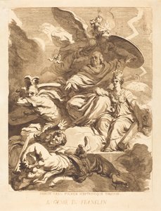 El genio de Franklin (Au Génie de Franklin) de Marguerite Gérard after Jean Honoré Fragonard