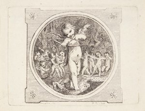 Cupido con arco y flecha de Marguerite Louise De Lorme du Ronseray