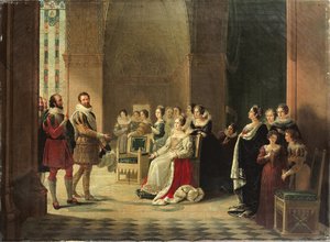 Enrique IV y Catalina de Médicis de Marguerite Louise Virginie Ancelot