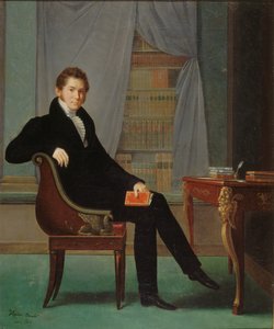Retrato de Jacques-François Ancelot 1794-1854, 1819 de Marguerite Louise Virginie Ancelot