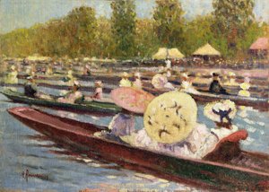 La Regata (óleo sobre lienzo) de Marguerite Rousseau
