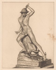 Escultura de un pastor con una serpiente de Maria Arnoldina van Hove