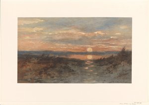 Paisaje con puesta de sol de Maria Bilders van Bosse