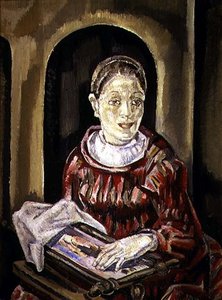 La costurera (óleo sobre lienzo)
