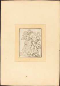 Viejo Señalando a la Izquierda de Maria Catharina Prestel after Adriaen Pietersz van de Venne